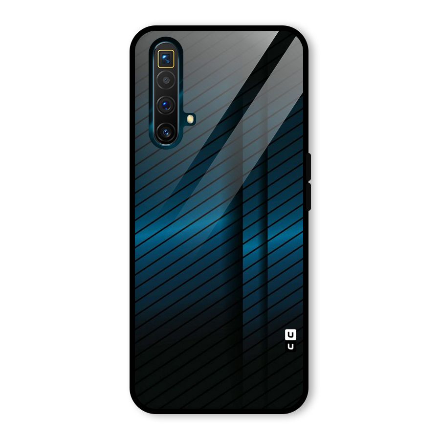 Royal Shade Blue Glass Back Case for Realme X3
