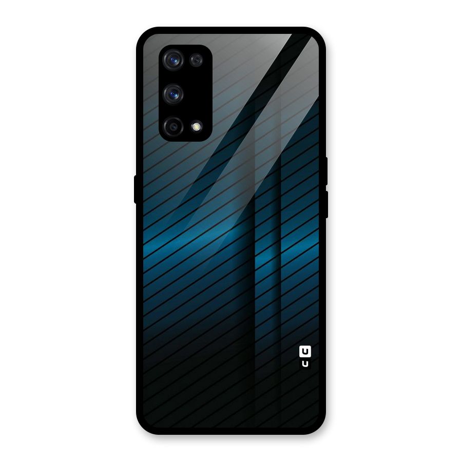Royal Shade Blue Glass Back Case for Realme X7 Pro