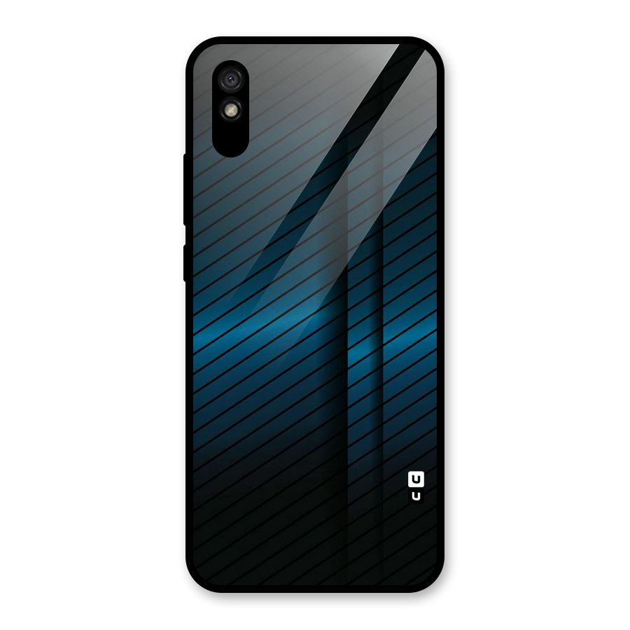Royal Shade Blue Glass Back Case for Redmi 9i