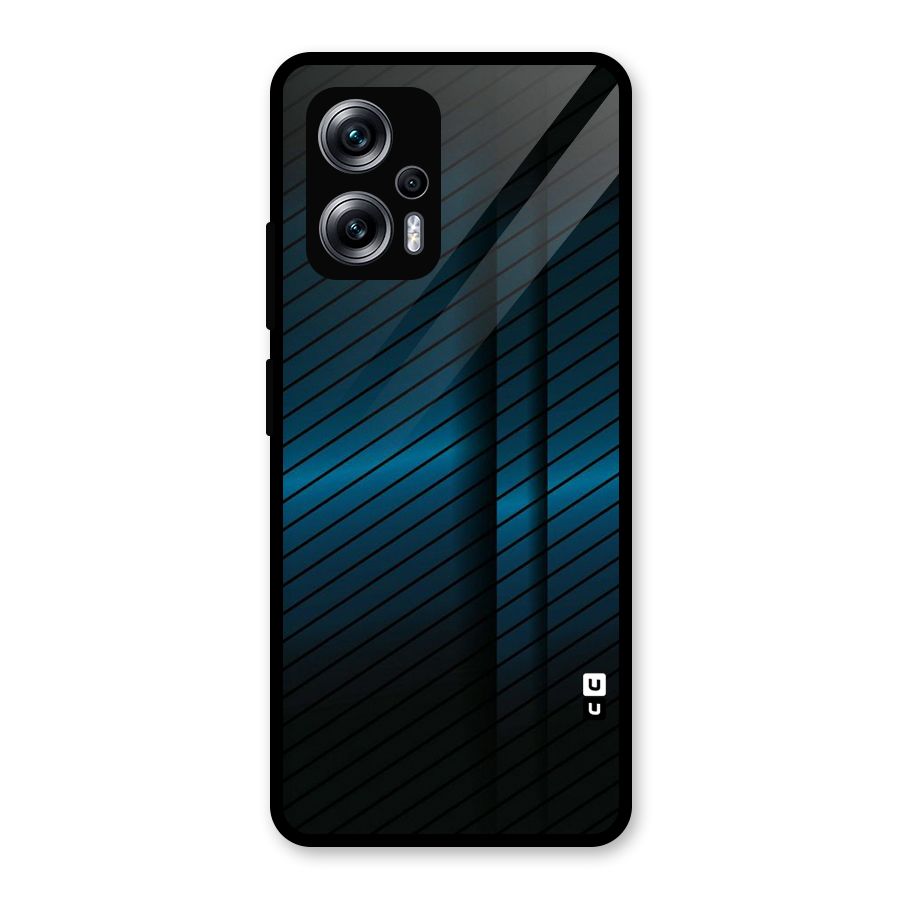 Royal Shade Blue Glass Back Case for Redmi K50i