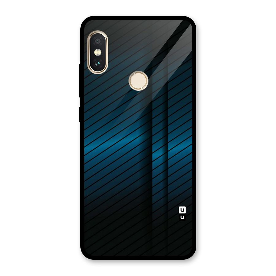 Royal Shade Blue Glass Back Case for Redmi Note 5 Pro
