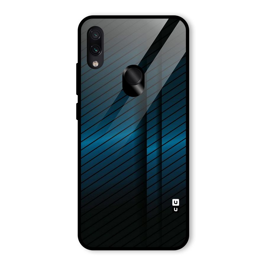 Royal Shade Blue Glass Back Case for Redmi Note 7 Pro