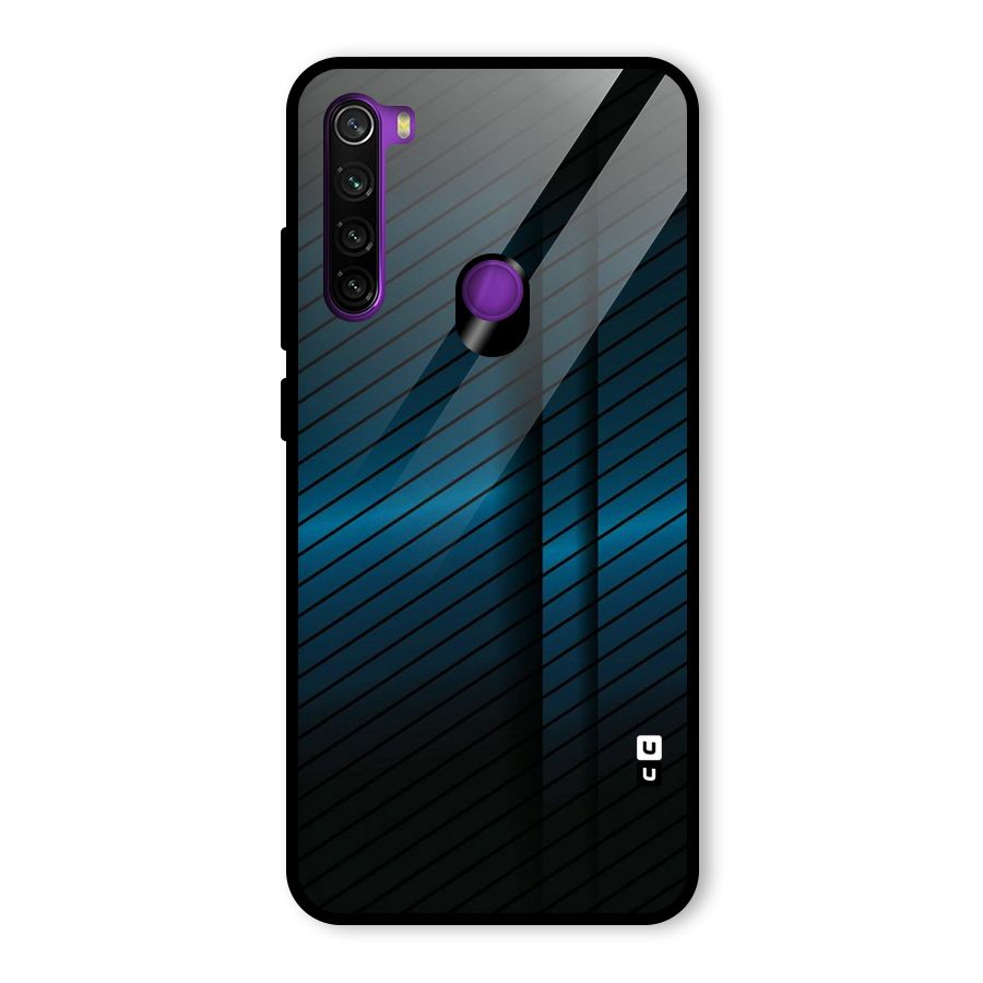 Royal Shade Blue Glass Back Case for Redmi Note 8