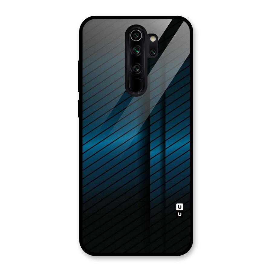 Royal Shade Blue Glass Back Case for Redmi Note 8 Pro