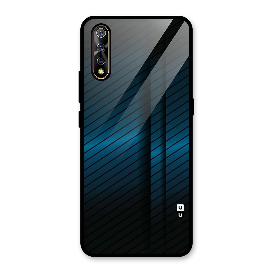 Royal Shade Blue Glass Back Case for Vivo S1