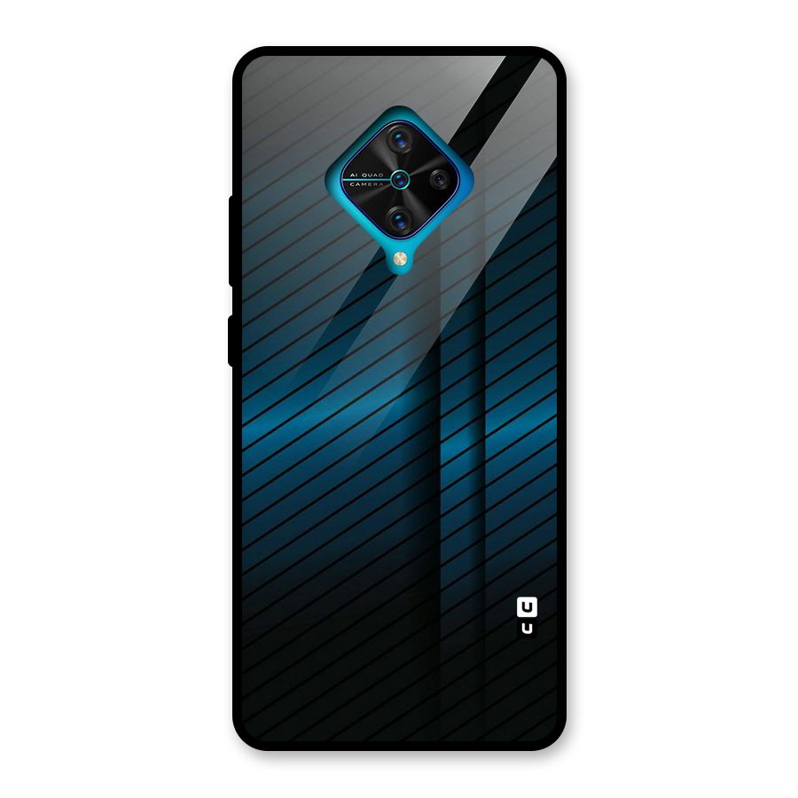 Royal Shade Blue Glass Back Case for Vivo S1 Pro