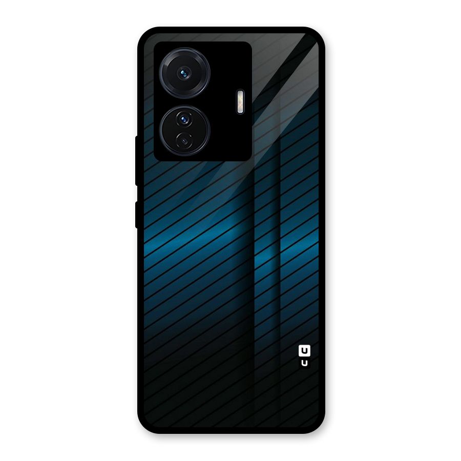 Royal Shade Blue Glass Back Case for Vivo T1 Pro