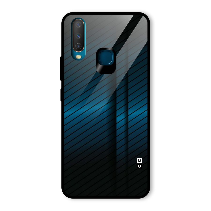 Royal Shade Blue Glass Back Case for Vivo U10