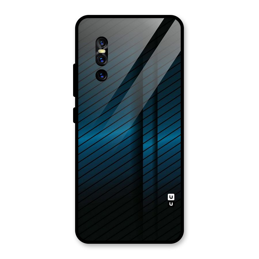 Royal Shade Blue Glass Back Case for Vivo V15 Pro