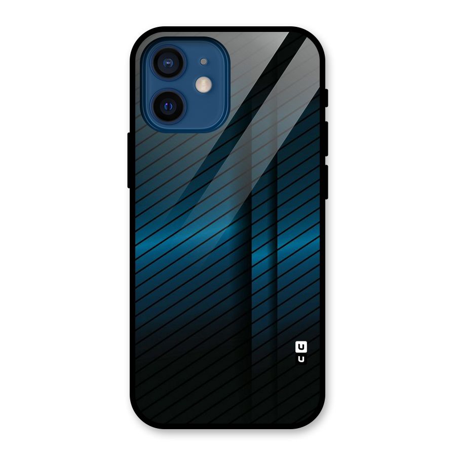Royal Shade Blue Glass Back Case for iPhone 12 Mini