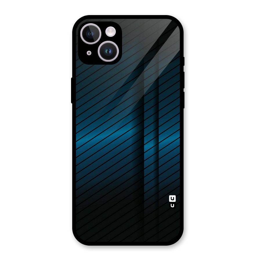 Royal Shade Blue Glass Back Case for iPhone 14 Plus