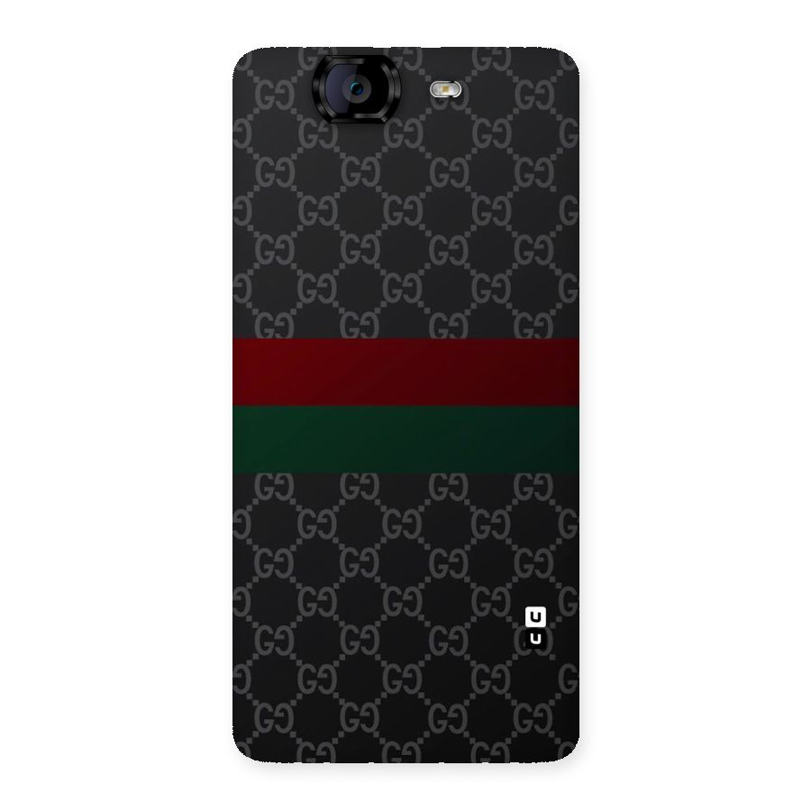 Royal Stripes Design Back Case for Canvas Knight A350