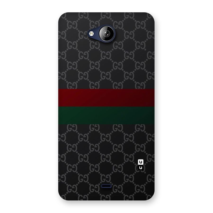 Royal Stripes Design Back Case for Canvas Play Q355