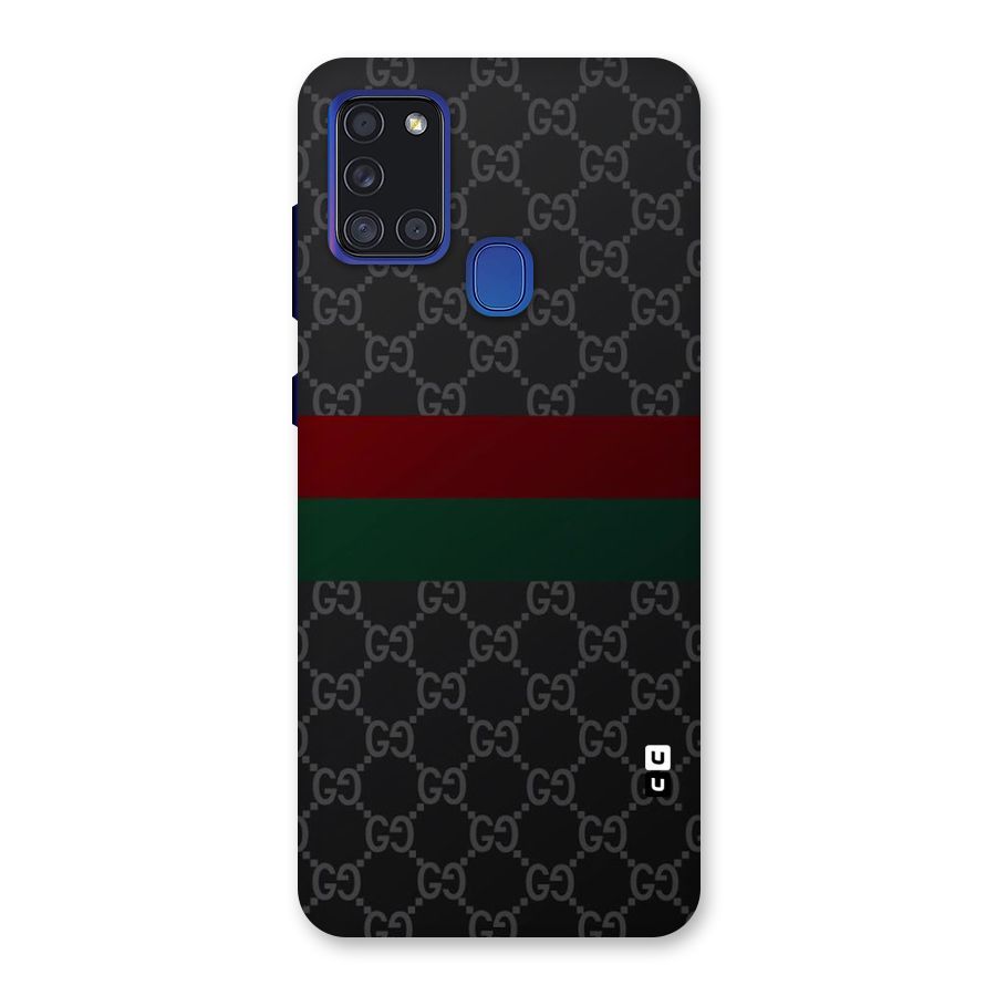 Royal Stripes Design Back Case for Galaxy A21s