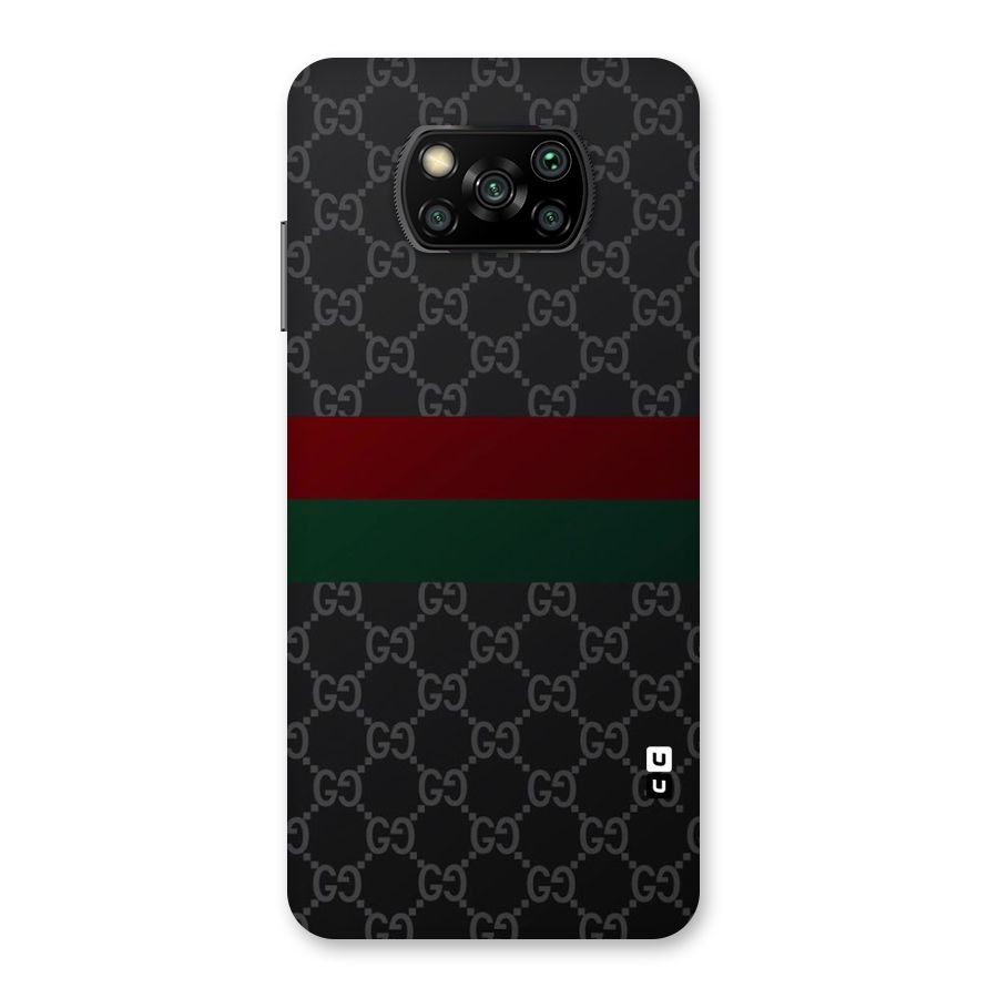 Royal Stripes Design Back Case for Poco X3