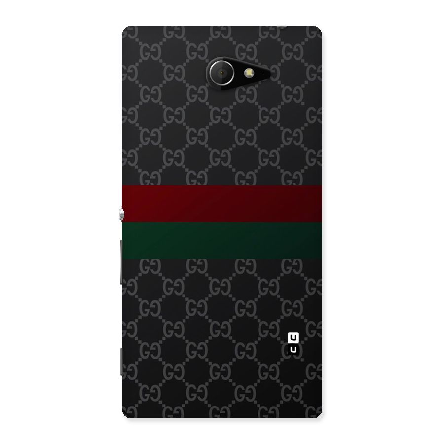 Royal Stripes Design Back Case for Sony Xperia M2