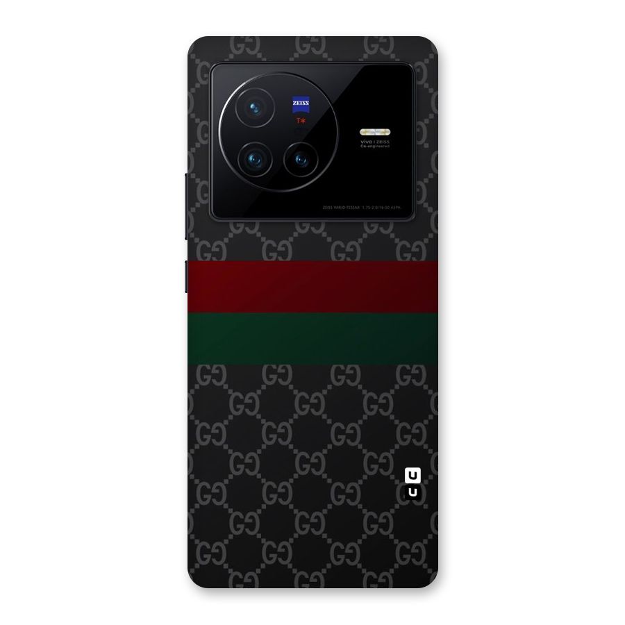 Royal Stripes Design Back Case for Vivo X80