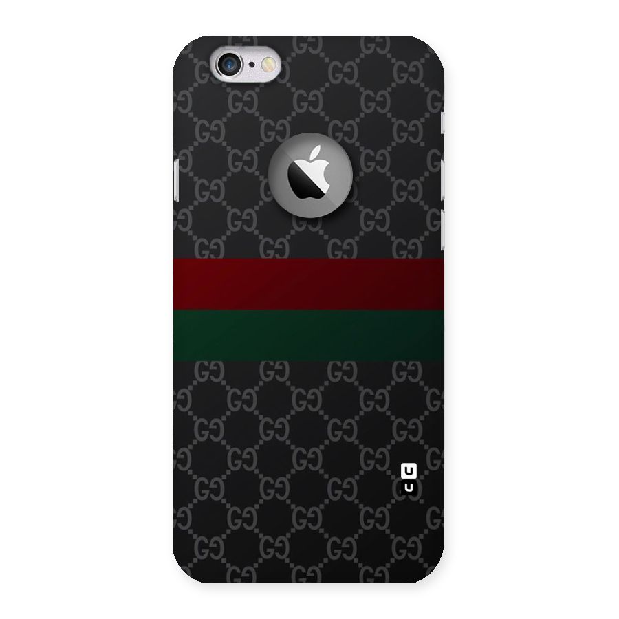 Royal Stripes Design Back Case for iPhone 6 Logo Cut