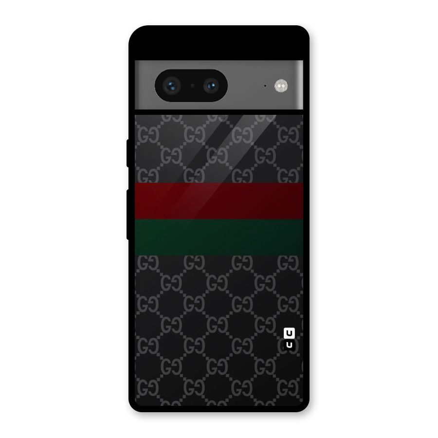 Royal Stripes Design Glass Back Case for Google Pixel 7