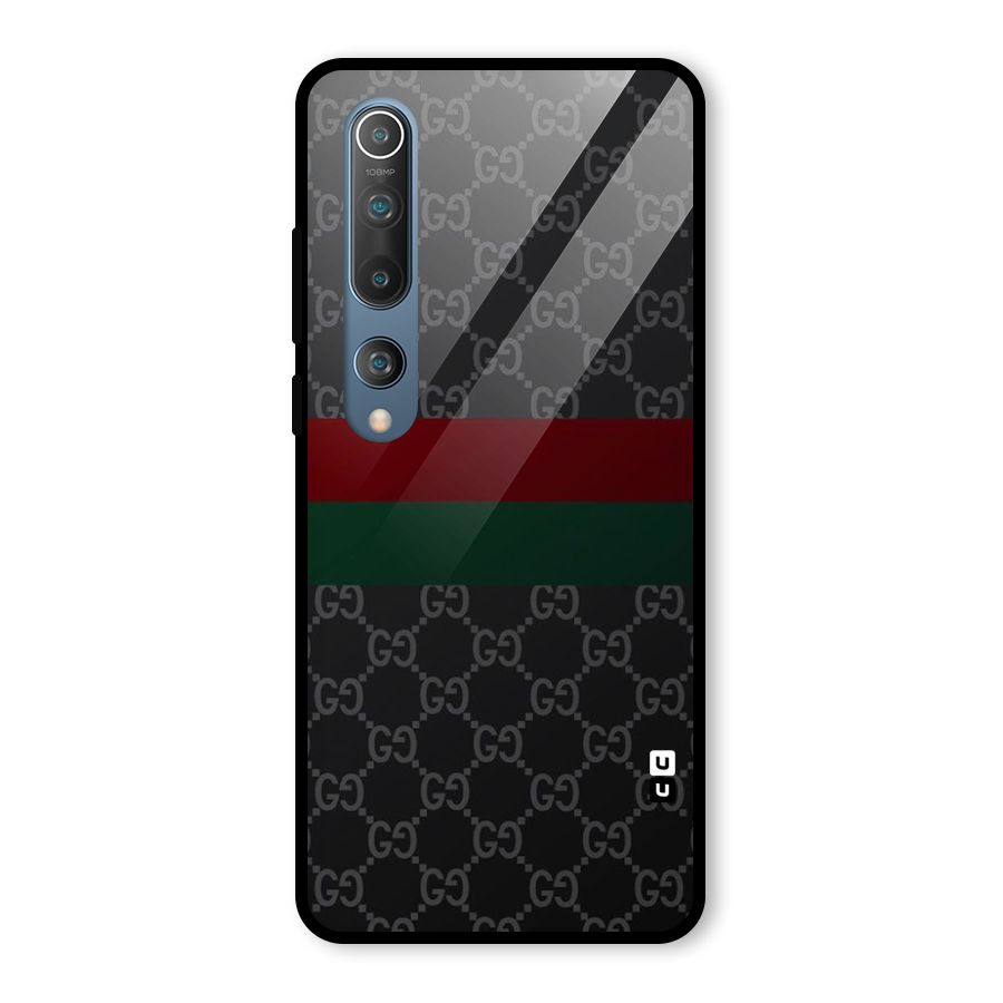 Royal Stripes Design Glass Back Case for Mi 10
