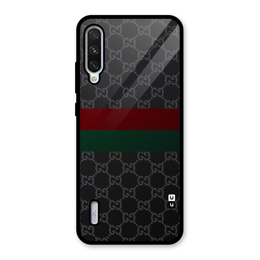 Royal Stripes Design Glass Back Case for Mi A3