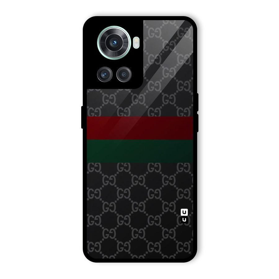 Royal Stripes Design Glass Back Case for OnePlus 10R
