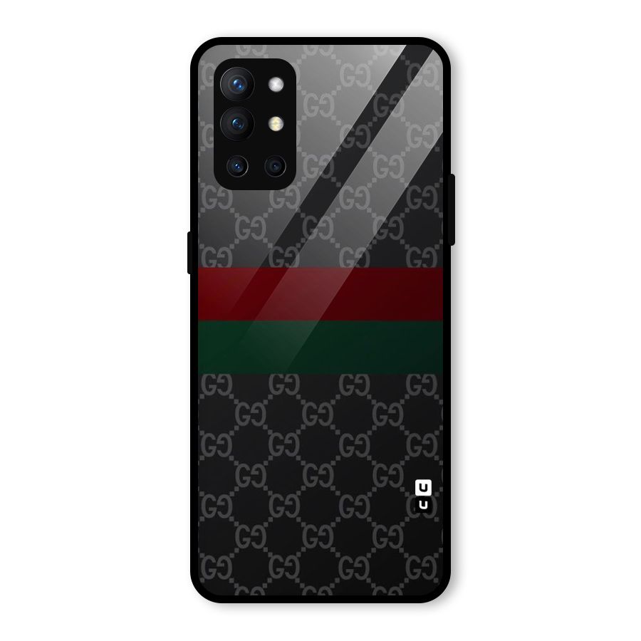 Royal Stripes Design Glass Back Case for OnePlus 9R