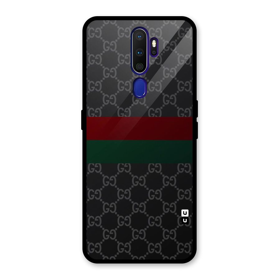 Royal Stripes Design Glass Back Case for Oppo A9 (2020)