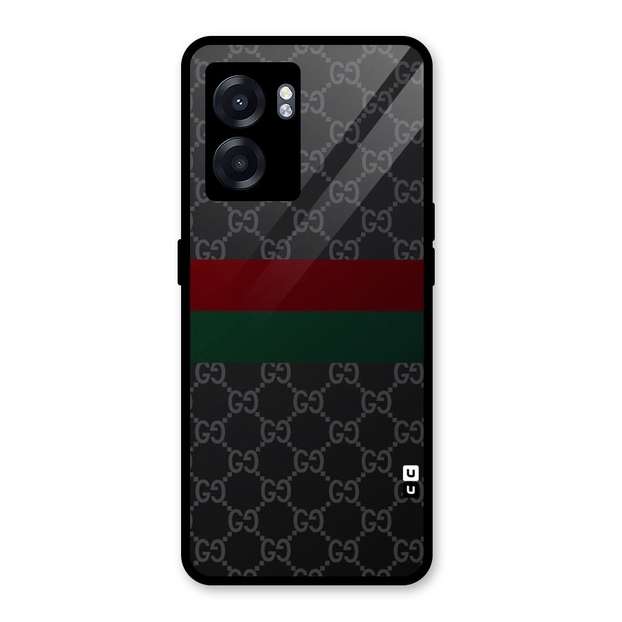 Royal Stripes Design Glass Back Case for Oppo K10 (5G)