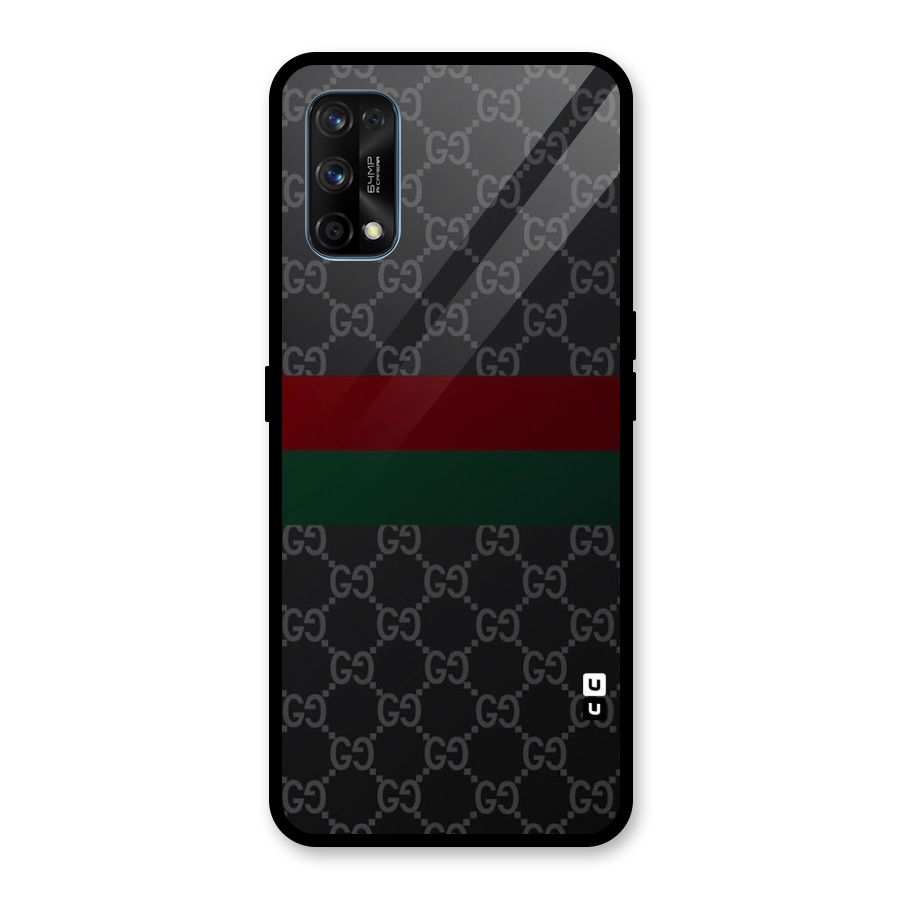 Royal Stripes Design Glass Back Case for Realme 7 Pro