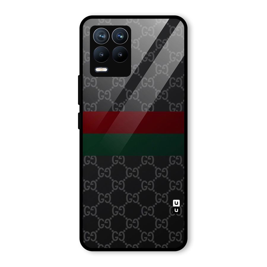 Royal Stripes Design Glass Back Case for Realme 8