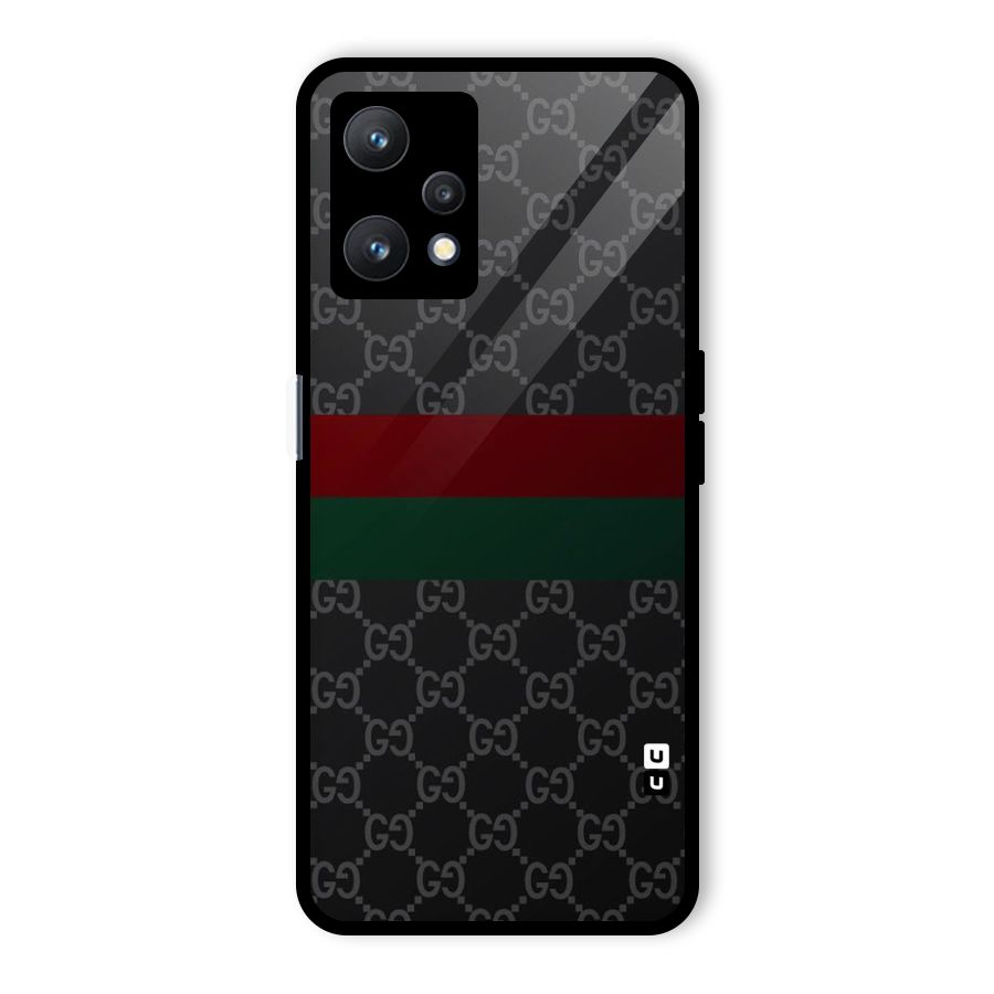 Royal Stripes Design Glass Back Case for Realme 9 Pro 5G