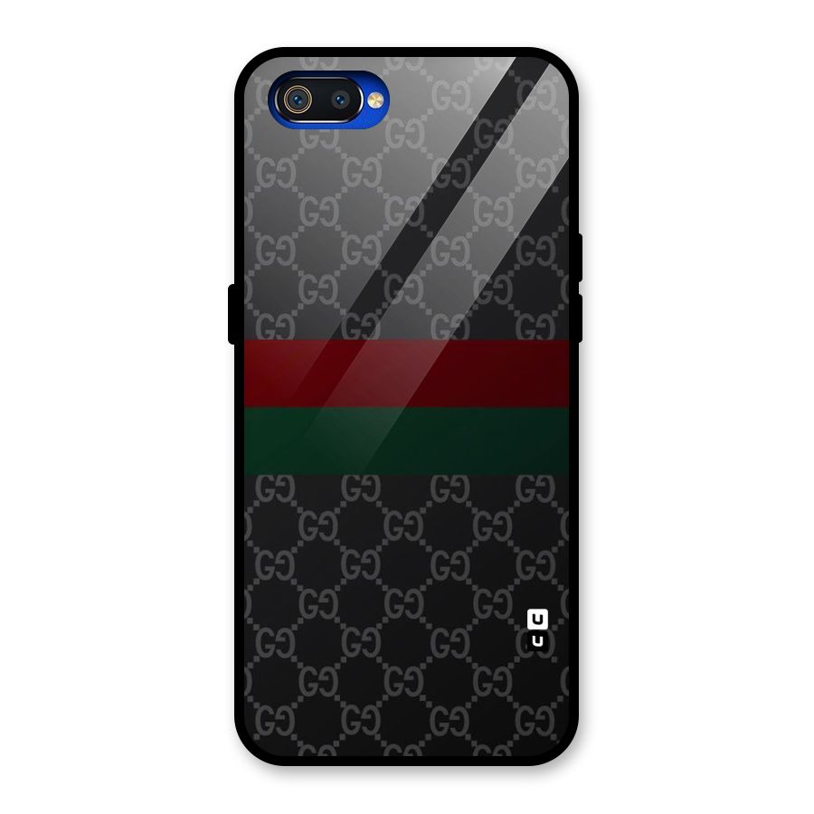 Royal Stripes Design Glass Back Case for Realme C2