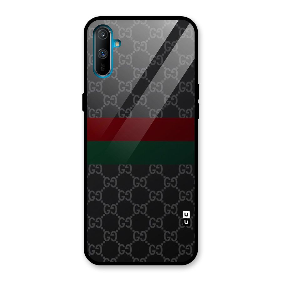 Royal Stripes Design Glass Back Case for Realme C3