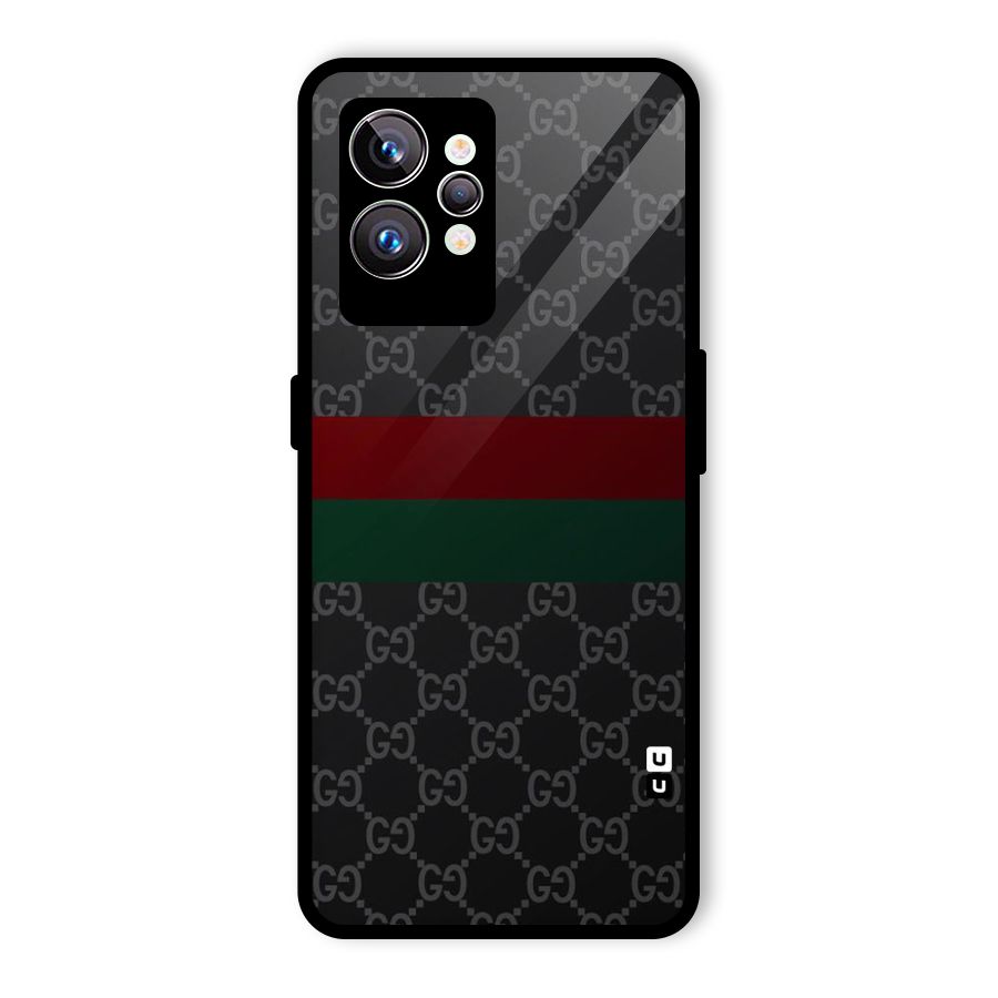 Royal Stripes Design Glass Back Case for Realme GT2 Pro