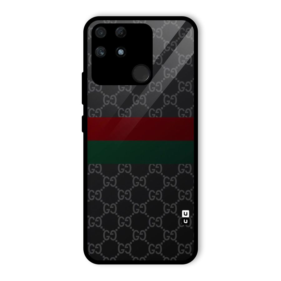 Royal Stripes Design Glass Back Case for Realme Narzo 50A