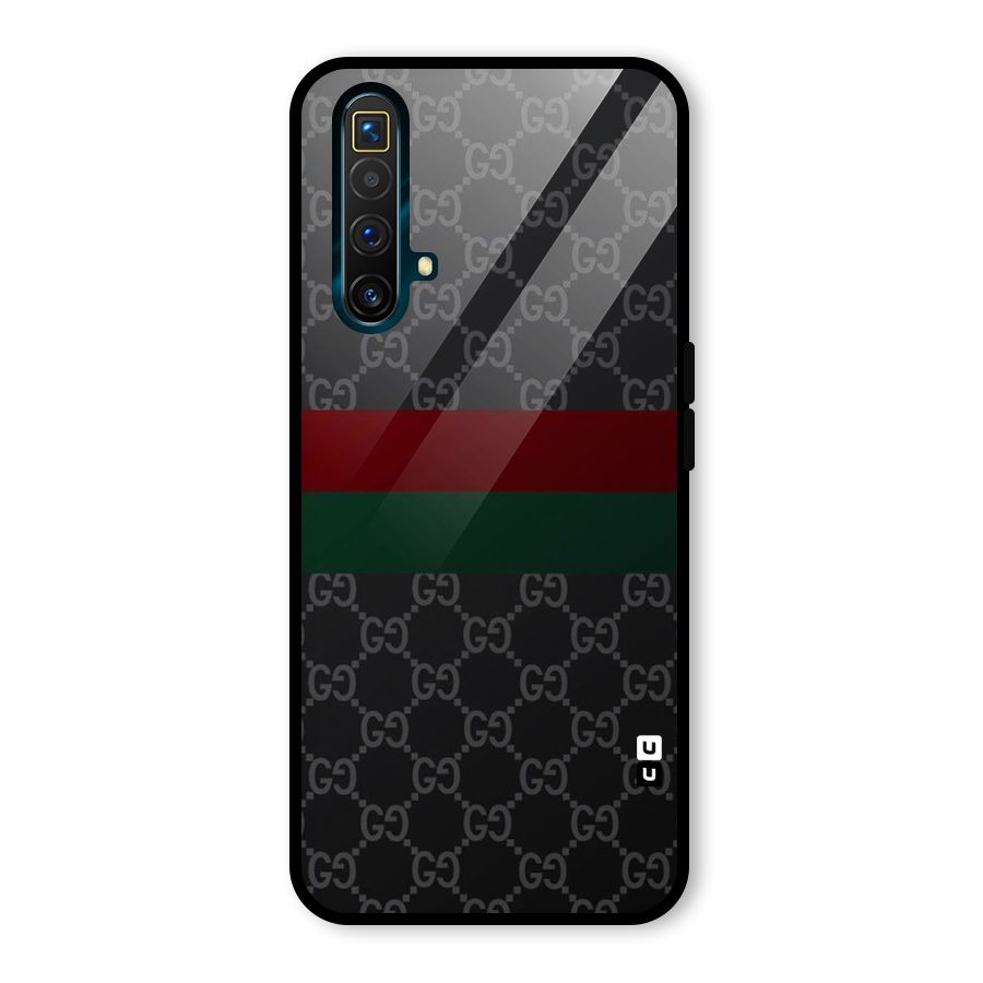 Royal Stripes Design Glass Back Case for Realme X3