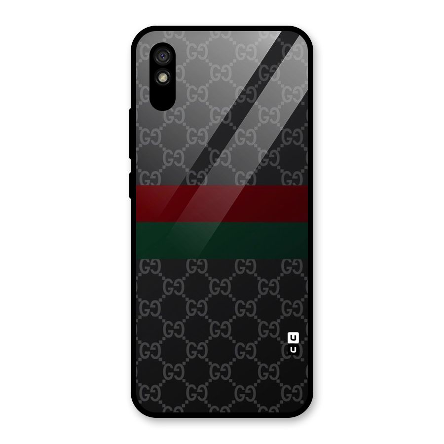 Royal Stripes Design Glass Back Case for Redmi 9A