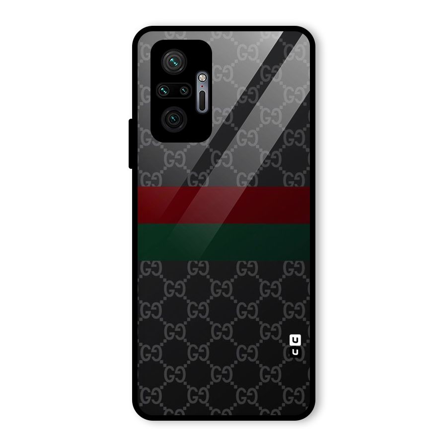 Royal Stripes Design Glass Back Case for Redmi Note 10 Pro