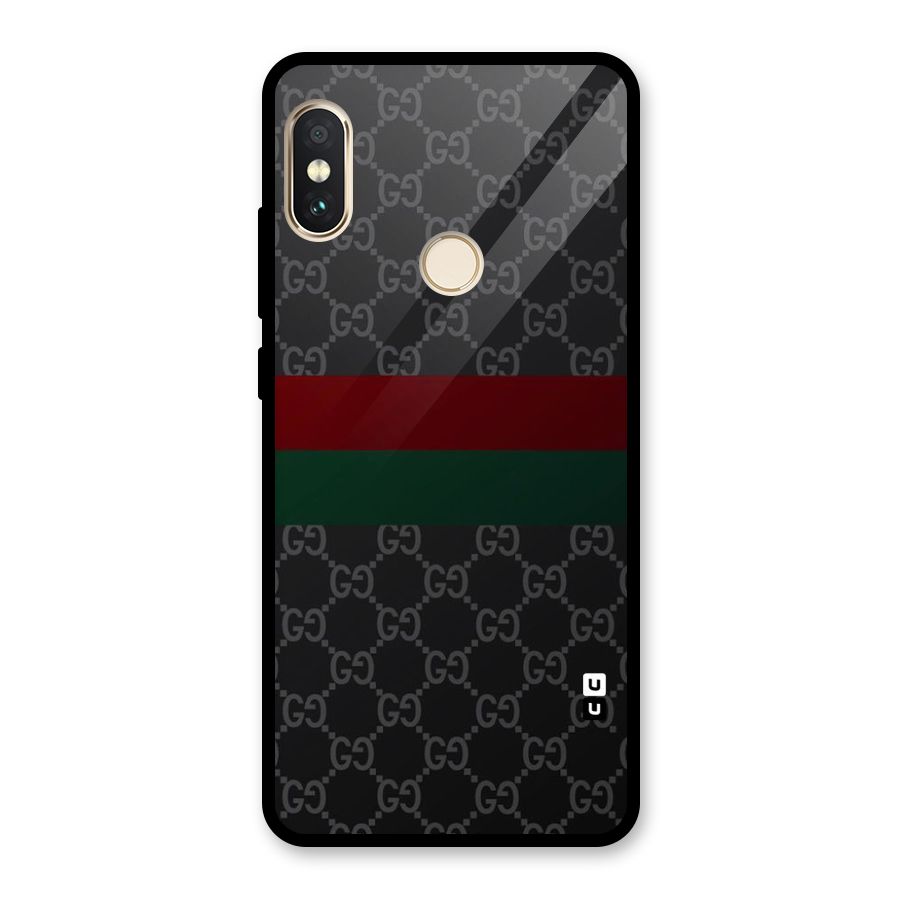 Royal Stripes Design Glass Back Case for Redmi Note 5 Pro