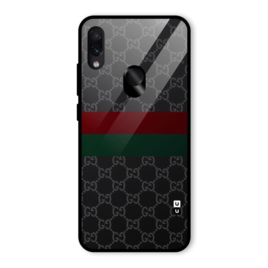 Royal Stripes Design Glass Back Case for Redmi Note 7S