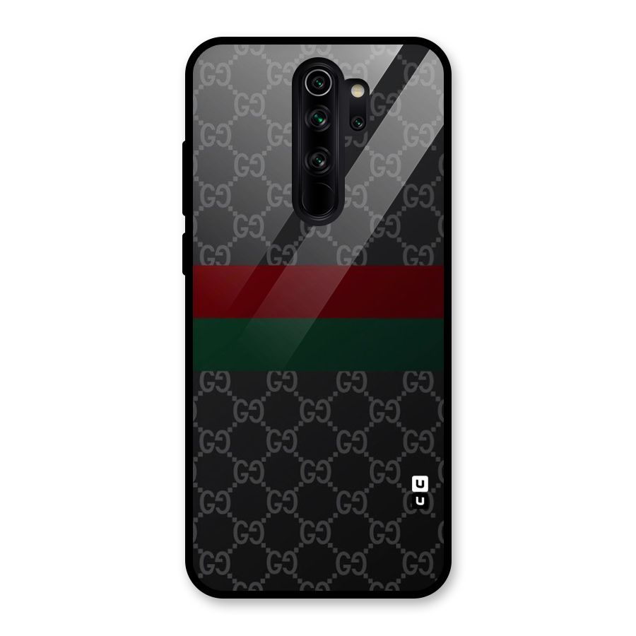 Royal Stripes Design Glass Back Case for Redmi Note 8 Pro