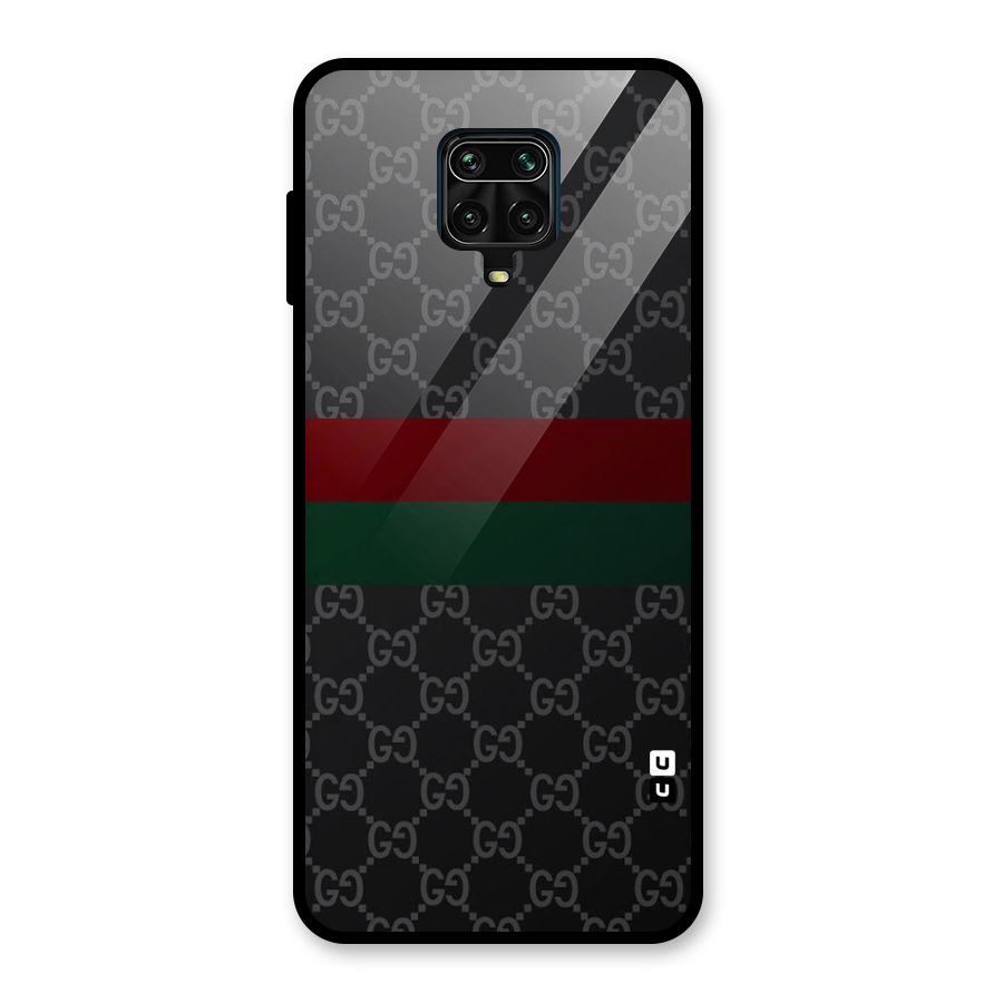 Royal Stripes Design Glass Back Case for Redmi Note 9 Pro