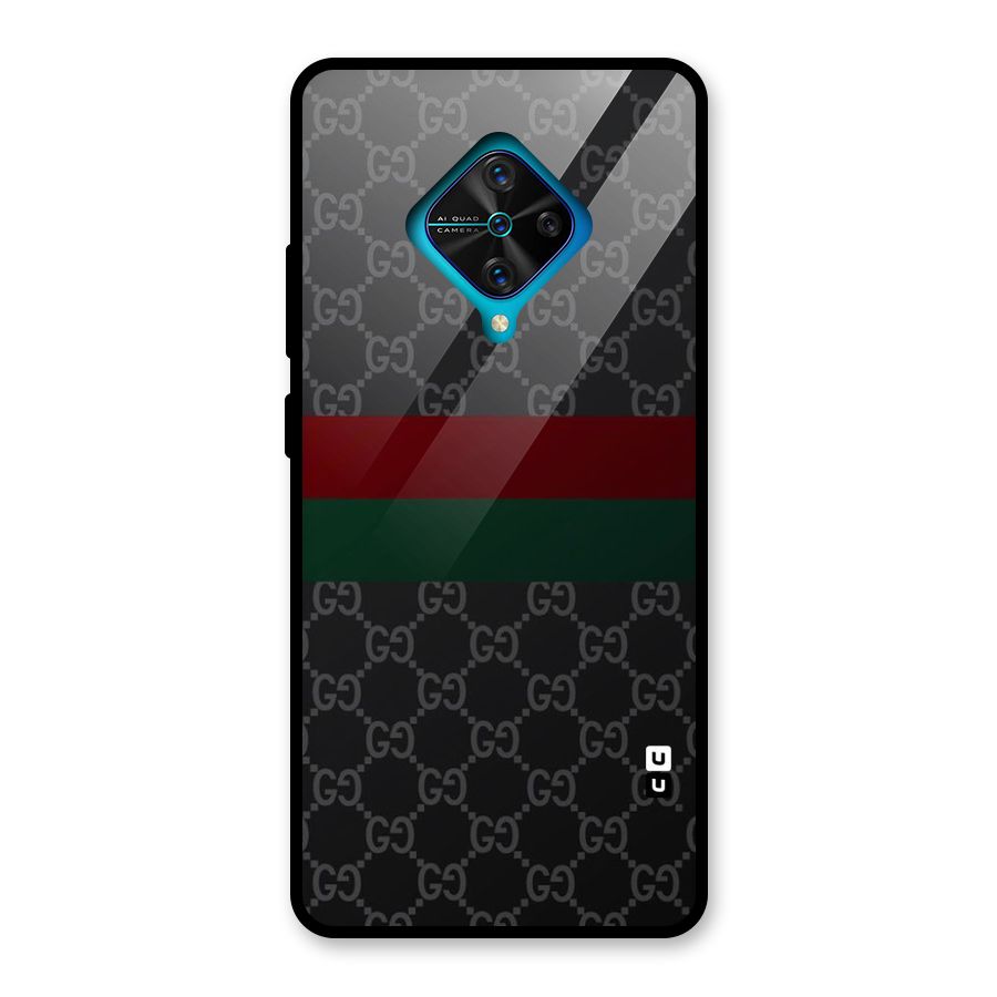 Royal Stripes Design Glass Back Case for Vivo S1 Pro