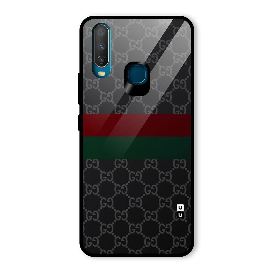 Royal Stripes Design Glass Back Case for Vivo U10