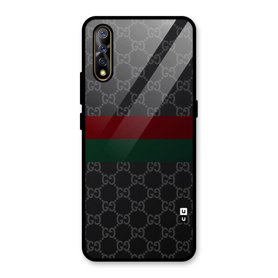 Royal Stripes Design Glass Back Case for Vivo Z1x
