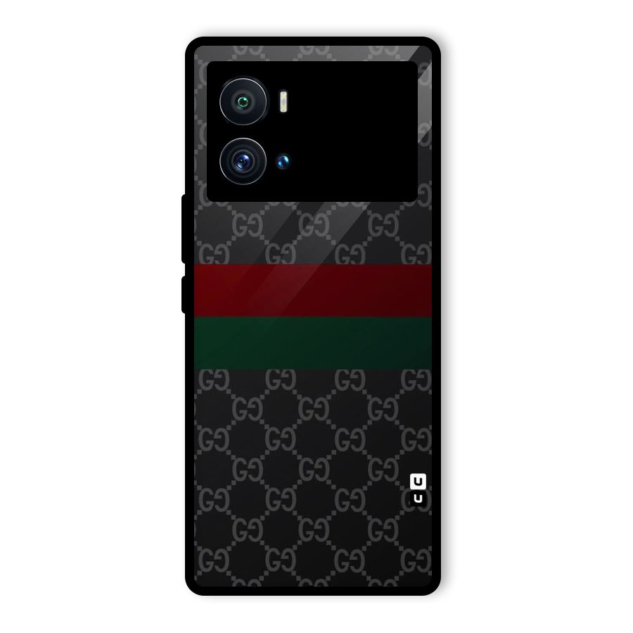Royal Stripes Design Glass Back Case for Vivo iQOO 9 Pro