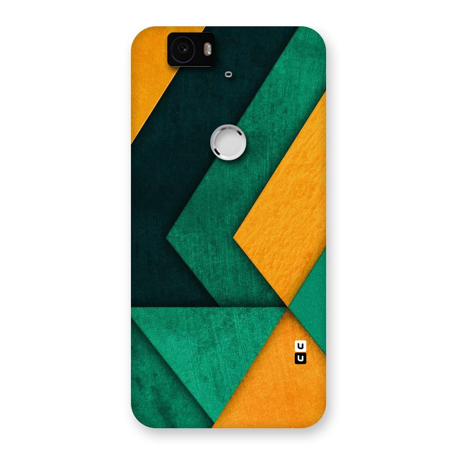 Rugged Abstract Stripes Back Case for Google Nexus-6P