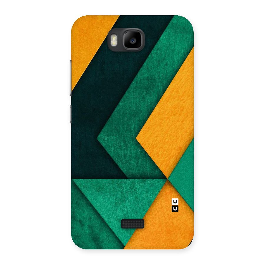 Rugged Abstract Stripes Back Case for Honor Bee