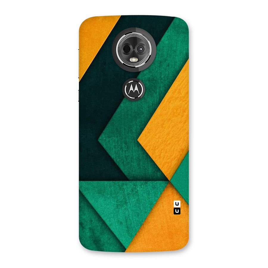 Rugged Abstract Stripes Back Case for Moto E5 Plus